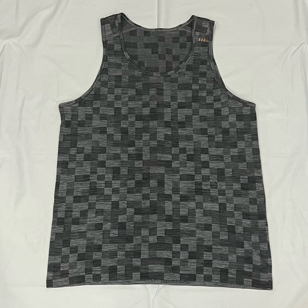 Lululemon Gray Checkered Tank Top